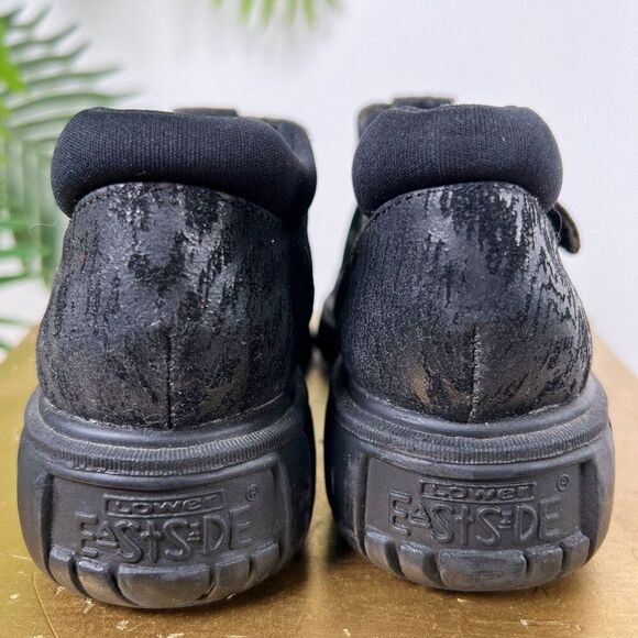 Womens Vintage 90s Grunge Black Preppy Dark Academia Chunky Mary Jane Shoes / 6 - Picture 5 of 8